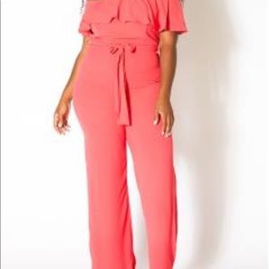 Coral jumpsuit 2X